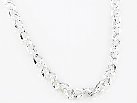 Sterling Silver 4mm Cable Chain Necklace 20 Inches
