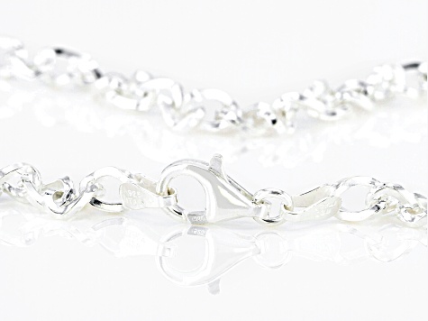 Sterling Silver 4mm Cable Chain Necklace 20 Inches