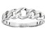 Sterling Silver Graduated Curb Band Ring