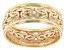 18k Yellow Gold Over Sterling Silver Byzantine Band Ring