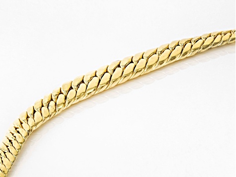 10k Yellow Gold Large Hollow Cuban Link Bracelet 2.5 Ctw CZ