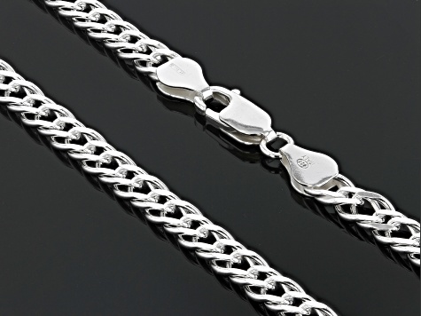 Sterling Silver 5mm Twisted Curb Link 20 Inch Chain