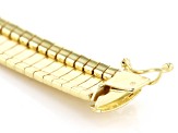 18k Yellow Gold Over Sterling Silver 10mm Diamond-Cut Cleopatra Bracelet