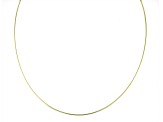 Sterling Silver & 18k Yellow Gold Over Sterling Silver 1.35mm Reversible Omega 18 Inch Necklace
