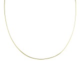 Sterling Silver & 18k Yellow Gold Over Sterling Silver 1.35mm Reversible Omega 20 Inch Necklace