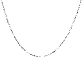 Sterling Silver 2.2mm Elongated Box 20 Inch Chain