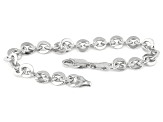 Sterling Silver 7.1mm Cable Link Bracelet