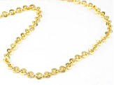 18k Yellow Gold Over Sterling Silver 5.4mm Cable 20 Inch Chain