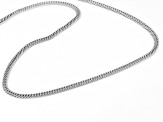 Sterling Silver 4mm Double Curb 20 Inch Chain