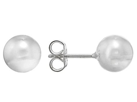 Sterling Silver 8mm Ball Stud Earrings