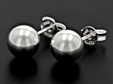 Sterling Silver 8mm Ball Stud Earrings