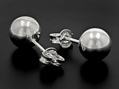 Sterling Silver 8mm Ball Stud Earrings