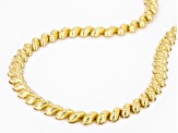 18k Yellow Gold Over Sterling Silver 6.3mm San Marco 20 Inch Chain