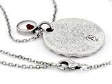 Sterling Silver Mustard Seed Pendant With Enamel & 20 Inch Cable Chain