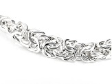 Sterling Silver 10mm Byzantine Link Bracelet