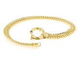 18k Yellow Gold Over Sterling Silver 6mm Infinity Link Bracelet
