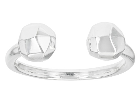 Sterling Silver Ball Cuff Ring