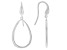 Sterling Silver Pear Shaped Dangle Earrings