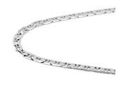 Sterling Silver 3.9mm Flat Mariner 20 Inch Chain