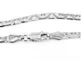 Sterling Silver 3.9mm Flat Mariner 20 Inch Chain