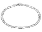 Sterling Silver 4.8mm Flat Mariner Link Bracelet