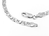 Sterling Silver 4.8mm Flat Mariner Link Bracelet