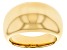 18K Yellow Gold Over Sterling Silver Polished Graduated Dome Ring