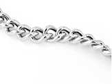 Sterling Silver 7.7mm Curb Link Bracelet