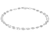 Sterling Silver Mirror Link Multi-Row Bracelet