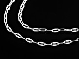 Sterling Silver Mirror Link Multi-Row Bracelet