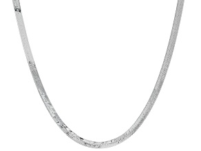 Sterling Silver 2.4mm Herringbone 18 Inch Chain