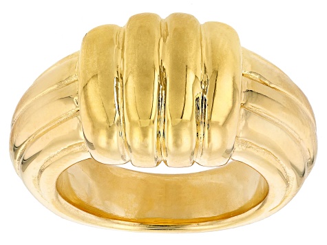 18k Yellow Gold Over Sterling Silver Knot Band Ring