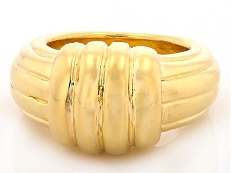 18k Yellow Gold Over Sterling Silver Knot Band Ring