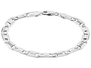 Sterling Silver 6mm Valentino Link Bracelet