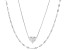 Sterling Silver Heart 20 Inch Necklace & Valentino 18 Inch Chain Set of 2