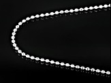 Sterling Silver 1.8mm Diamond-Cut Bead 20 Inch Chain