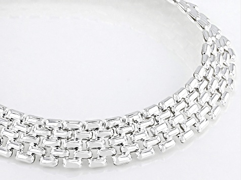 Sterling Silver 12mm Panther Link 18 Inch Chain
