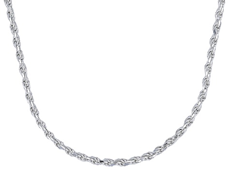 Sterling Silver 2.7mm Rope 20 Inch Chain