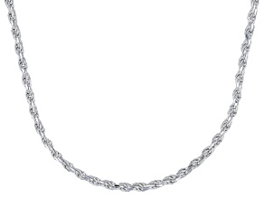 Sterling Silver 2.7mm Rope 20 Inch Chain