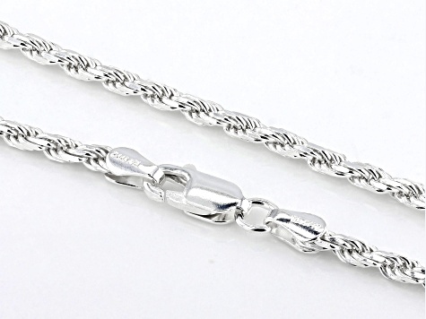 Sterling Silver 2.7mm Rope 20 Inch Chain