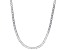 Sterling Silver 4mm Flat Curb 18 Inch Chain