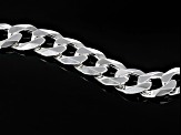 Sterling Silver 6mm Flat Curb Link Bracelet