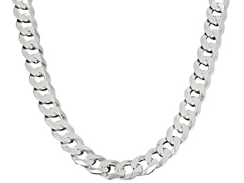 Picture of Sterling Silver 6mm Flat Curb 18 Inch Chain