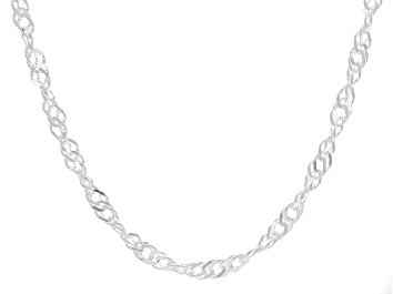 Picture of Sterling Silver 4.5mm Singapore 20 Inch Chain