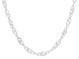 Sterling Silver 4.5mm Singapore 20 Inch Chain