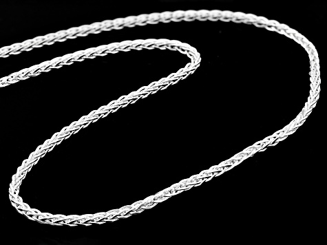 Sterling Silver 2mm Diamond-Cut Triple Wheat 20 Inch Chain