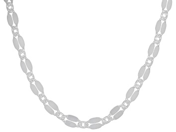 Picture of Sterling Silver Mirror Link 20 Inch Chain
