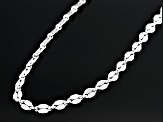 Sterling Silver Mirror Link 20 Inch Chain