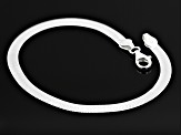 Sterling Silver 4.4mm Greek Key Herringbone Link Bracelet