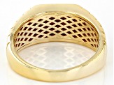 18k Yellow Gold Over Sterling Silver Signet Ring